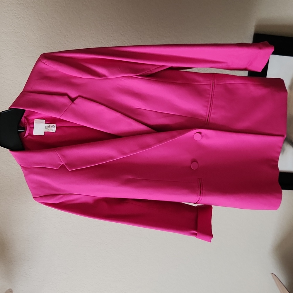 H&M barbie pink over size blazer